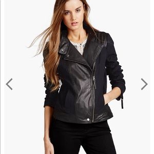 Lucky Brand Leather Mix Jacket